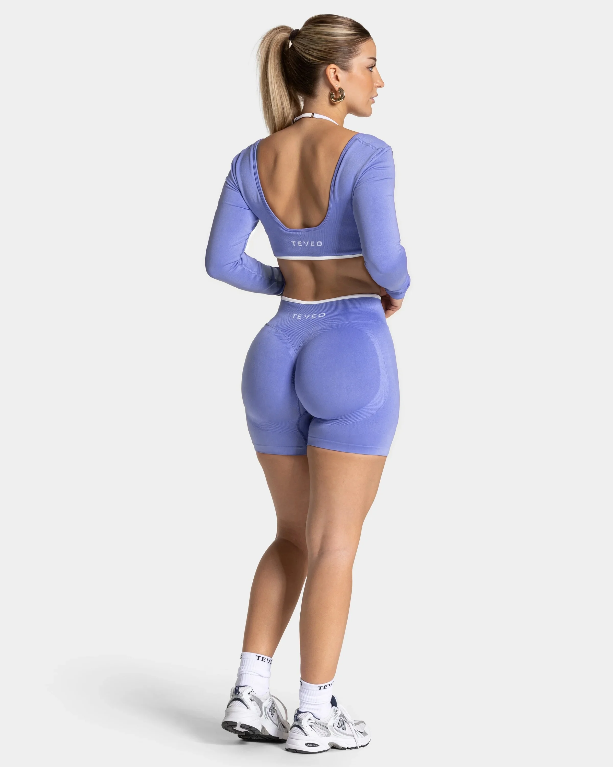 Women's Workout Shorts Contrastline Sculpt — Seamless