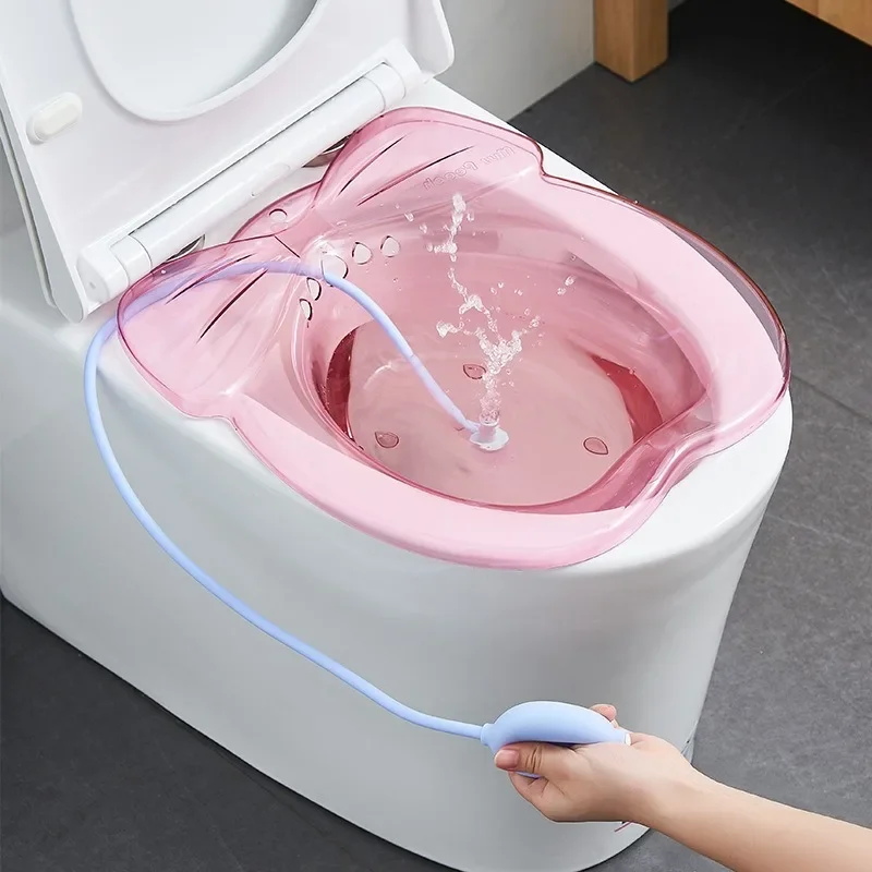 1pcs Bidet Elderly Postpartum Hemorrhoids Patient Toilet Tub Hip Basin Bidet Steaming Seat Bath Toilet Basin