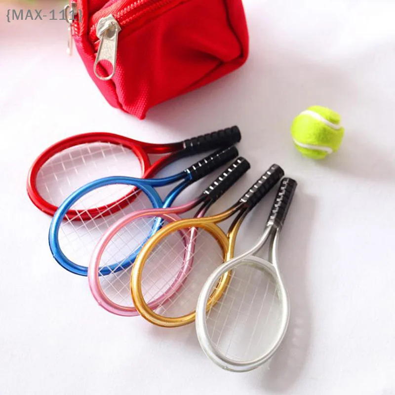

【F2-MAX111】1:6 1:12 Dollhouse Miniature 1PC Tennis Racket + 1PC Ball Dolls Accessories
