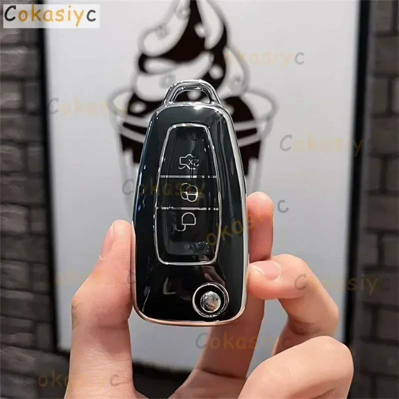 Car Key Case for Ford Focus mk2 mk3 2 3 Kuga Edge Ranger Mondeo s max c max 2008 2009 2010 2011 2012 2013 2014 2015 2016 Covers view 4