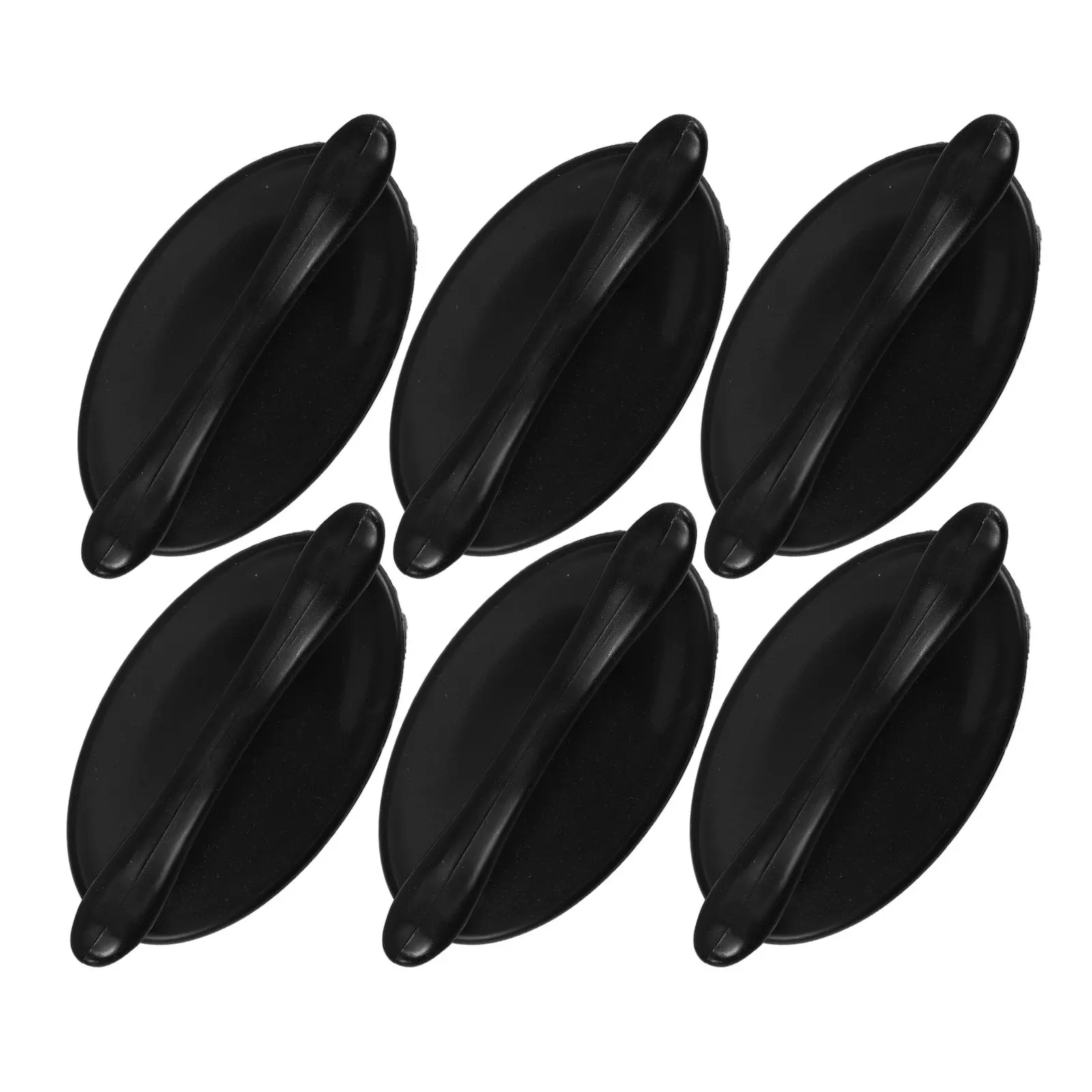 6Pcs Self Adhesive Round Cabinet Handles Easy Install No Drilling Drawer Pulls for Kitchen Cupboard Wardrobe Door Glass Door