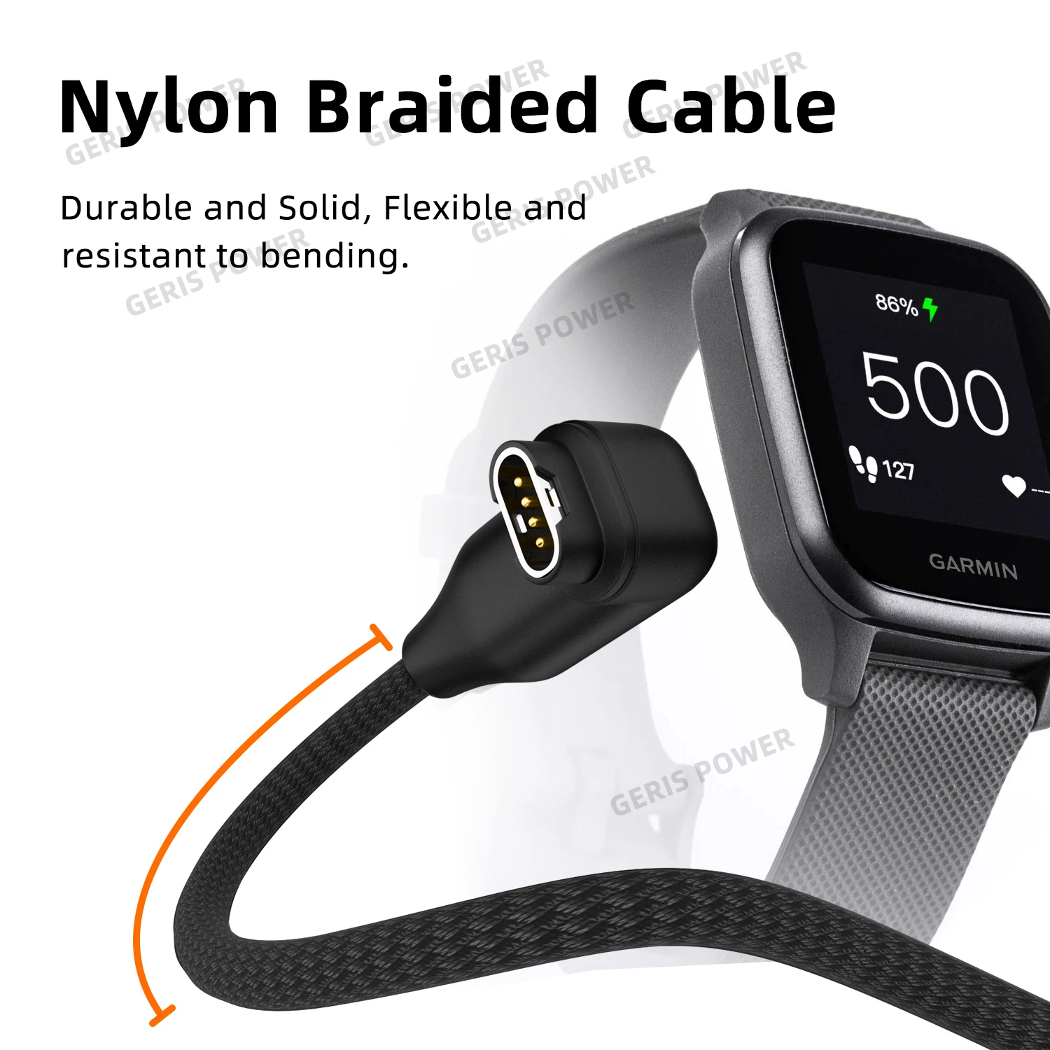 كابل شاحن مغناطيسي USB / Type C 2 in 1 لـ Garmin Fenix 5 5S 5X Plus 6 6S 6X Pro 7 7S 7X forerunner 45 55 165 255 945 965