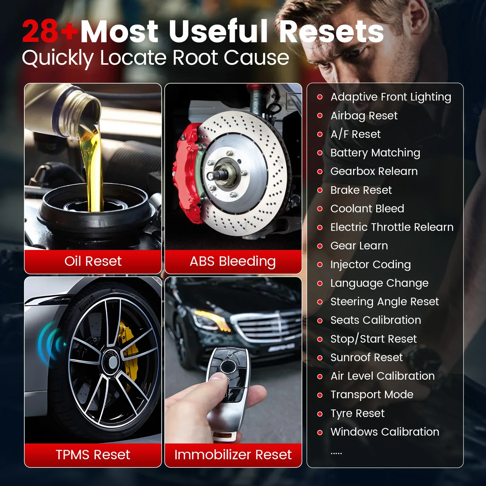 Thinktool mini scanner OBD2 All System Codifica chiave Bidirezionale a vita libera 28 Reset VIN Wifi Strumento diagnostico automatico