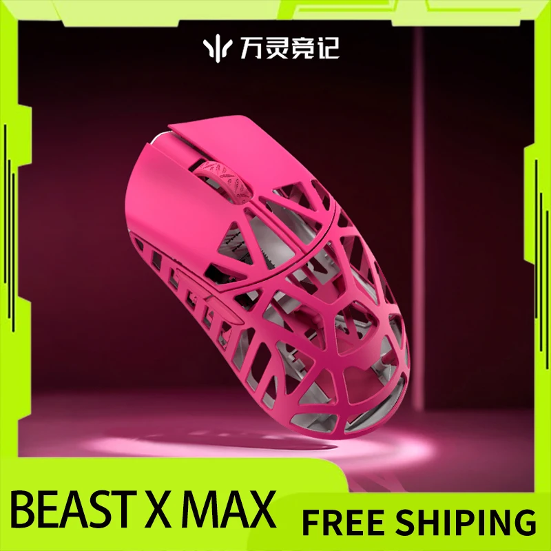 Wlmouse Beast X Max Gaming Mouse 8k Paw3950 Sensor Magnesium Alloy Lightweight Fps Customize Wireless Mouse Pc E-Sports Gift