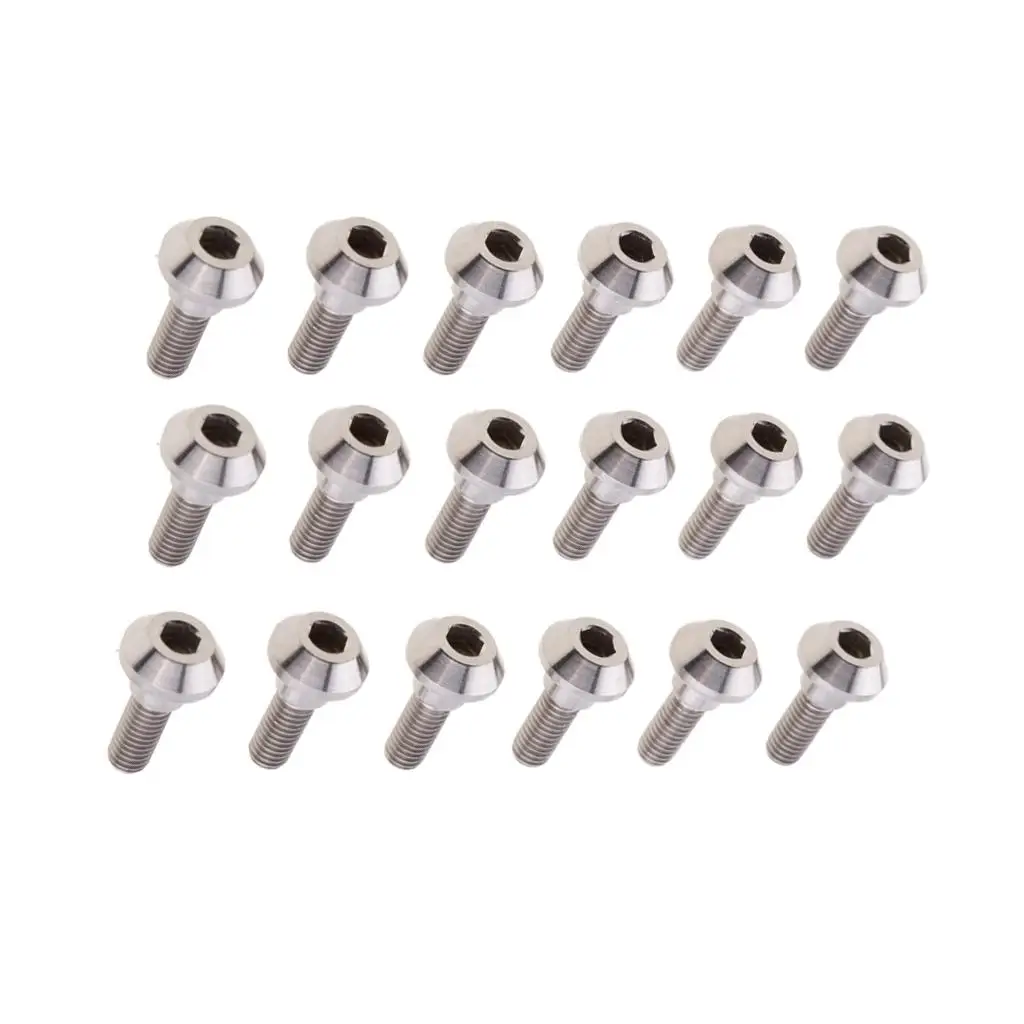 Motorcycle Titanium Disc Brake Rotor Bolts 18 Piece Kit for Yamaha FJR1300