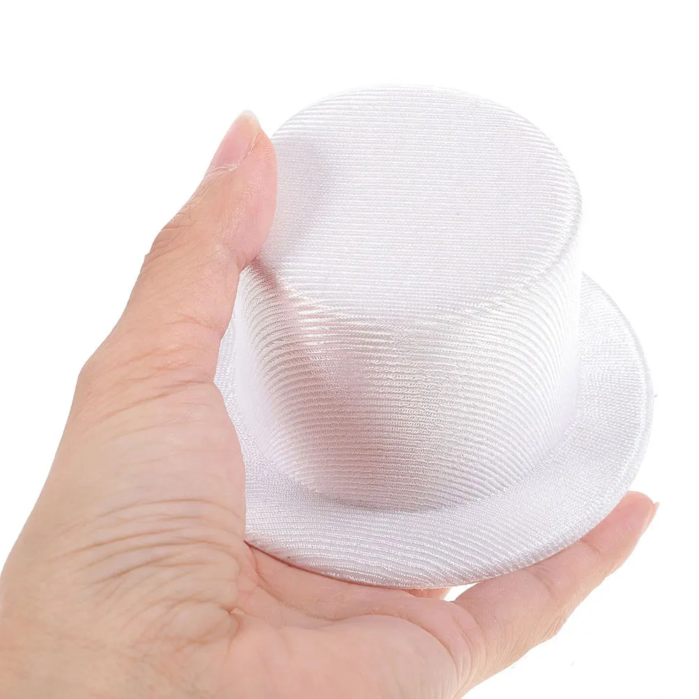 

2pcs Mini Snowman Hats Diy Blank Tiny Party Hat For Crafts Miniature Top Hats Pets Christmas Party Supplies Decorative Cap