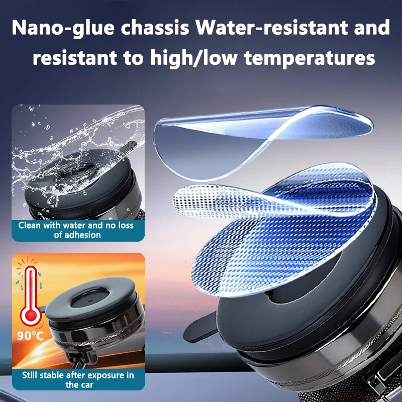 Strong Magnetic Phone Holder Foldable Design 360 ° Adjustable Vacuum Car Holder Suitable Car Countertop Bathroom Magnetic Holder