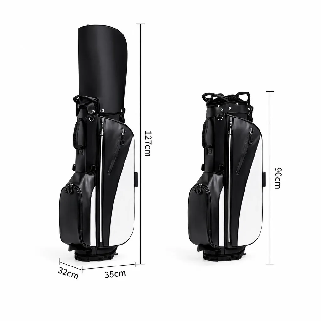 Splash-Proof Waterproof Golf Stand Bag 2.8kg Ultra Light Heavy-Duty Base 3 Colors with Backpack Straps