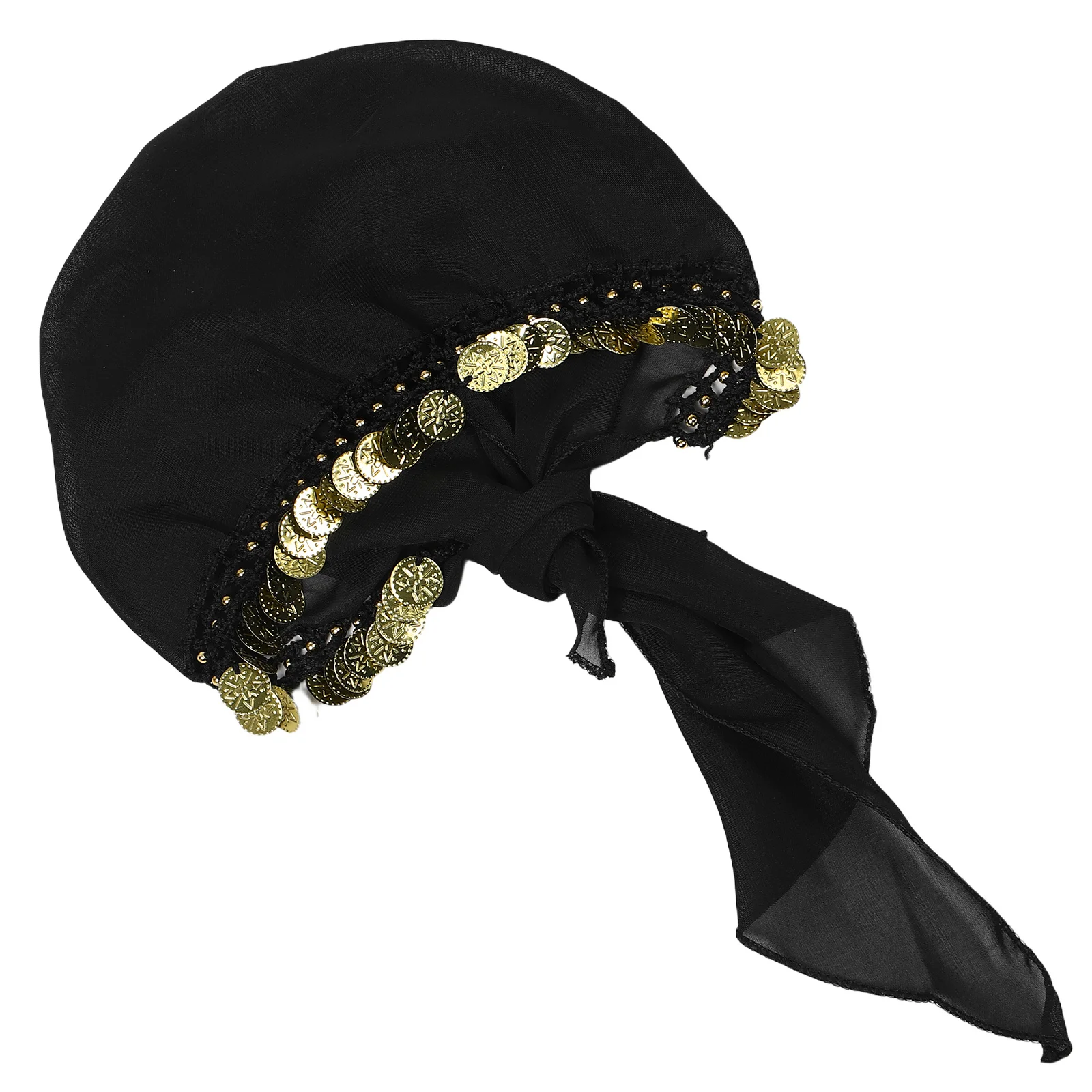 Opaska do tańca brzucha z monetami dla kobiet, akcesorium do tańca tribal, opaska z wiszącymi monetami, nakrycie głowy na występy taneczne.