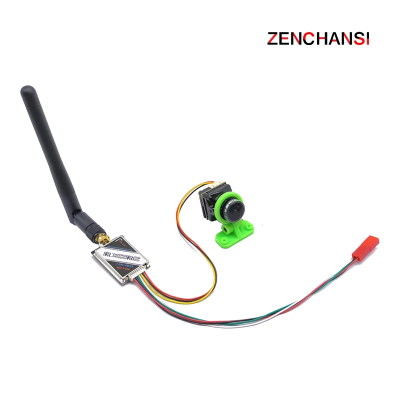 5.8G 48CH 720*480 FPV UVC OTG Phone Receiver and 1000mW adjustable Video Transmitter with  Cmos 1500TVL Mini Camera for RC Drone