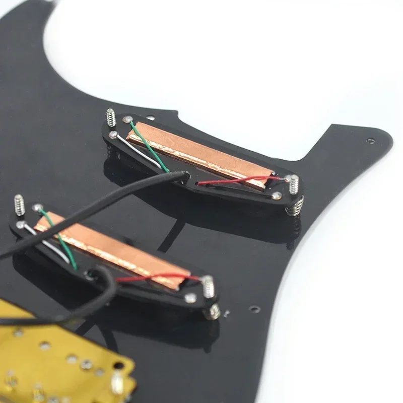 ST Guitar SSH Coil Splitting Prewired Pickguard Two Mini Humbucker + One Humbucker(9K/9K/15K)+Silence Switch