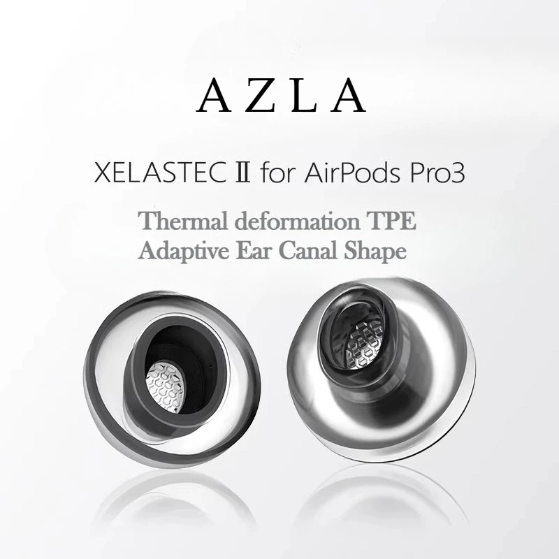 

Накладки AZLA Xelastec II для Apple AirPods Pro 3: Защитные, противоскользящие амбушюры для беспроводных Bluetooth-наушников