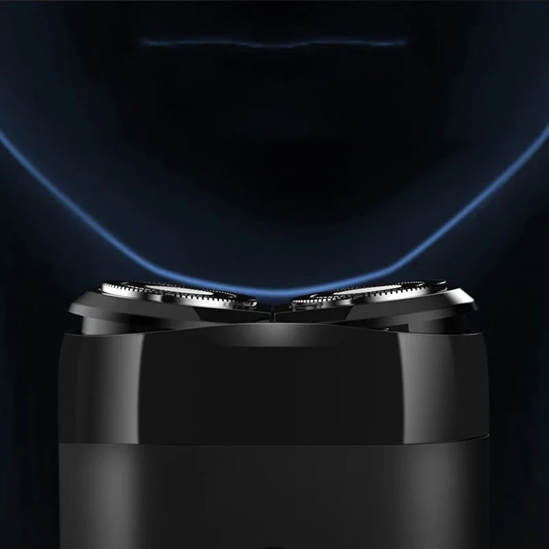 Xiaomi mijia s100 barbeador elétrico lâmina dupla portátil seco molhado navalha aparador de barba cortador usb recarregável para homens navalhas máquina