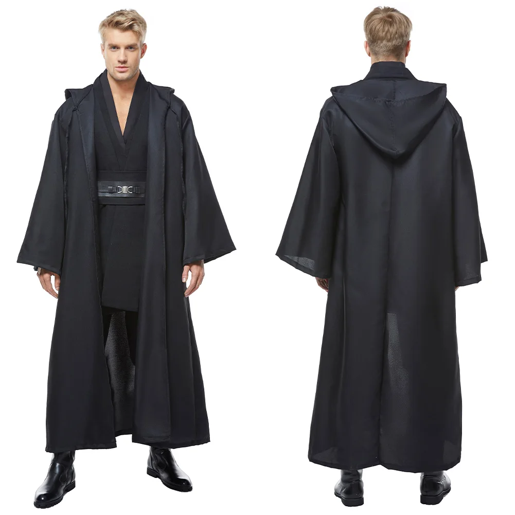 Obi Wan Cosplay Anakin Fantasy Movie Space Battle Knight Disguise Costume Robe Cloak 3 Colors Adult Men Cosplay Fantasia Outfits