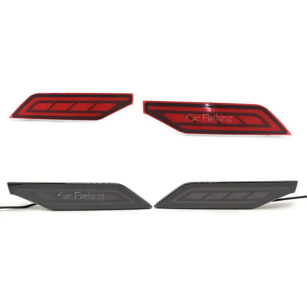 New！ LED Rear Bumper Reflector Lamp For Mitsubishi Pajero Montero Sport 2019 2020 2021 Stop Brake Fog Lamp turn signal light