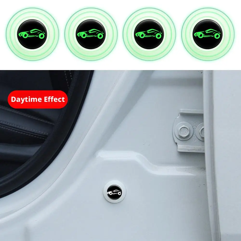 4Pcs Car Door Shock Absorber Pads Silicone Three-Layer Buffer Anti-Collision Noise Reduction Stickers