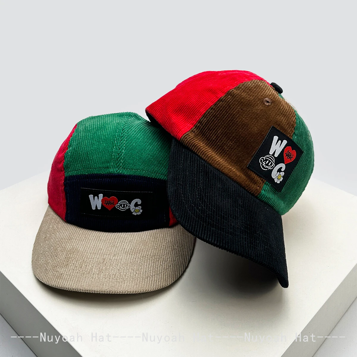 New Men Women Color Block Retro Letter Star Love Embroidery Baseball Hats Sunshade Personal Versatile Niche Peaked Caps Fashion 2