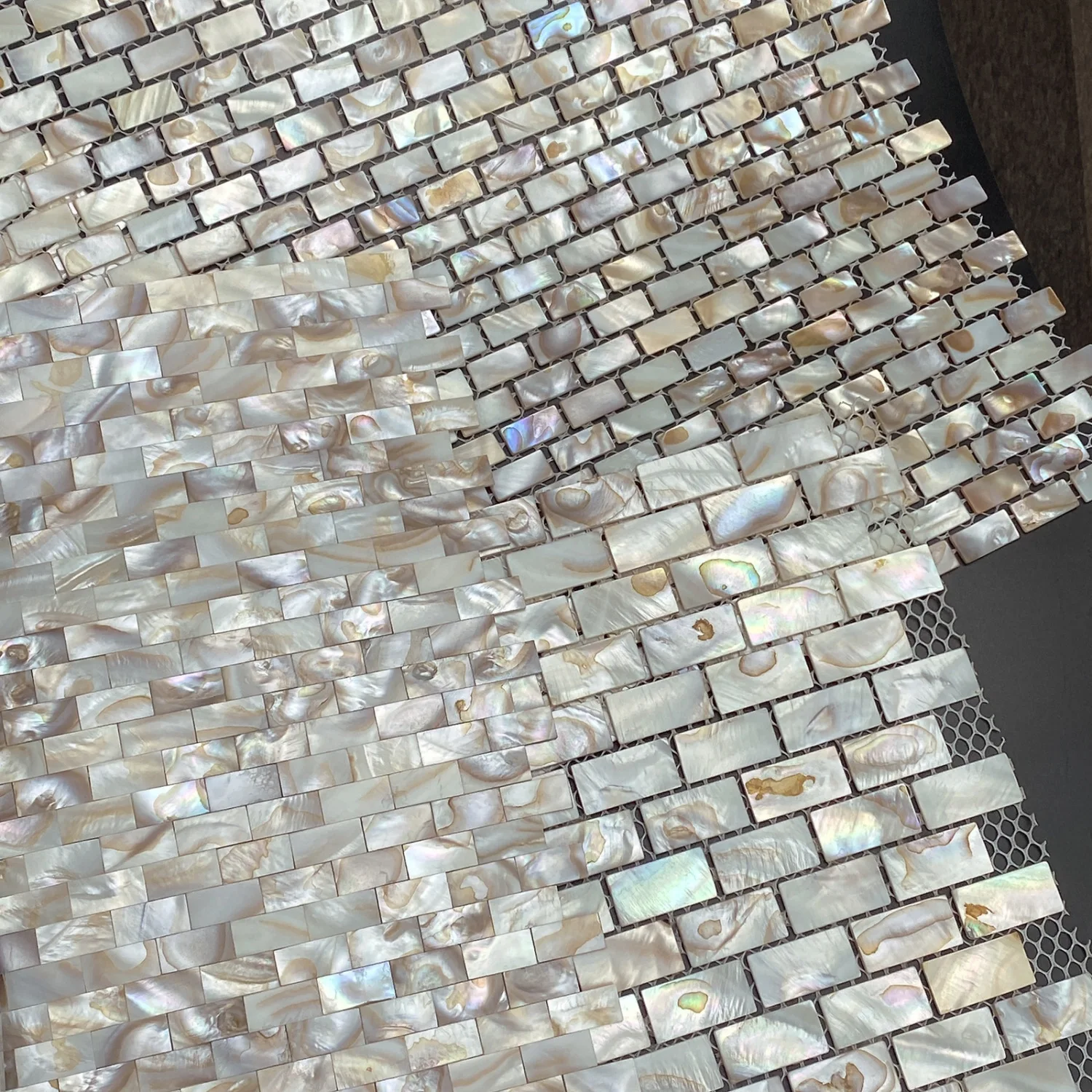 mother of pearl natural shell mosaic kitchen backsplash wallpaper tile bathroom background shower decorative wall tile sheet