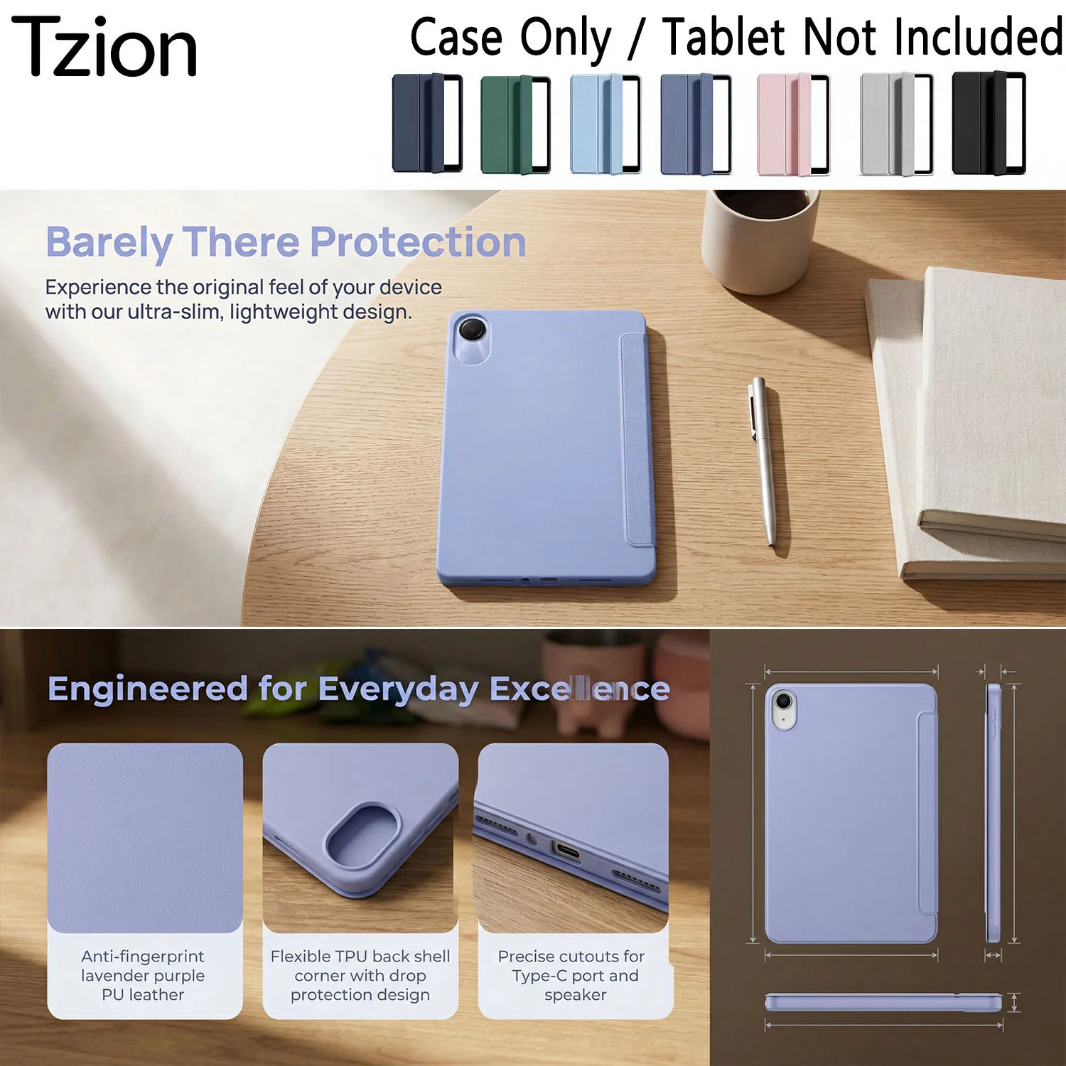 

Silicone Case for Xiaomi Redmi Pad 2 11 Inch 2025, Ultra Thin Trifold Stand PU Leather Protective Cover, Auto Sleep / Wake