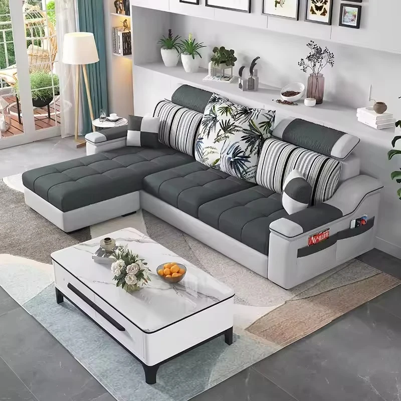 

Sofa set simple modern multi-style combination