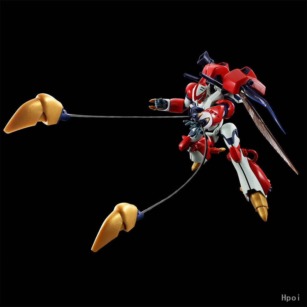 100% Asli Tersedia Stok Bandai METAL BUILD Series Aura Battler Dunbine Anime R3 1/35 Bilbine Model Paduan Logam yang Dapat Digerakkan