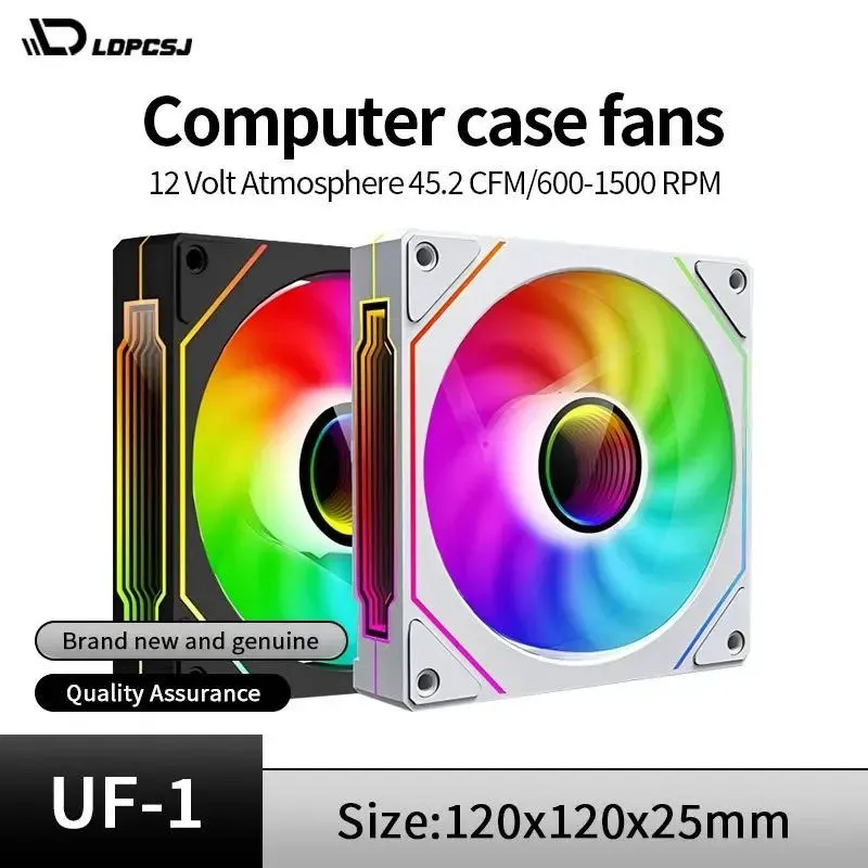 

LDPCSJ Prism 4 Pro Вентилятор Вентилятор для игрового компьютера Argb Смарт-термостат Pwm Sync Light Охлаждающая подставка для ноутбука Вентилятор для настольного корпуса