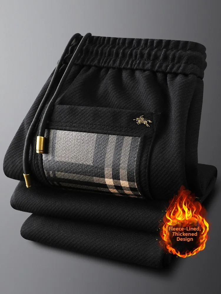 

Мужские спортивные брюки с манжетами Fce на подкладке, облегающие универсальные осенне-зимние мужские теплые повседневные спортивные штаны до щиколотки...