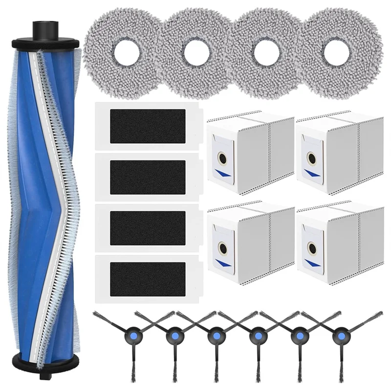 TAIGH-For Ecovacs Deebot T30 Omni / T30 Pro Omni / T30 Max Vacuum Cleaner Main Side Brush Hepa Filters Dust Bags
