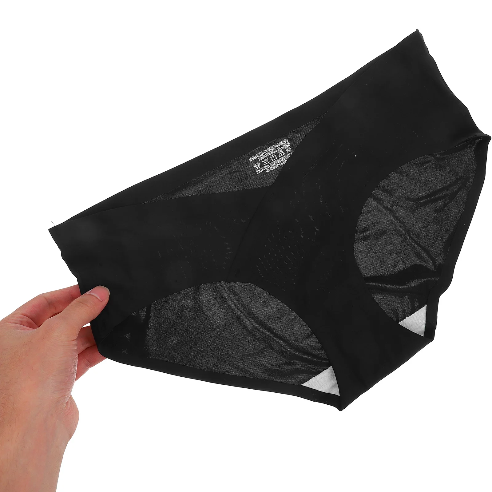 Ice Silk Maternity Panties Seamless Low Waist Size Xl Black Pregnancy Underwear Stretchy Breathable Comfortable Support