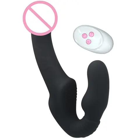 Vibrador Dildo sin tirantes, 10 velocidades, doble vibración para mujer, punto G, juguetes sexuales para adultos, para mujeres, pareja, masajeador anal de próstata