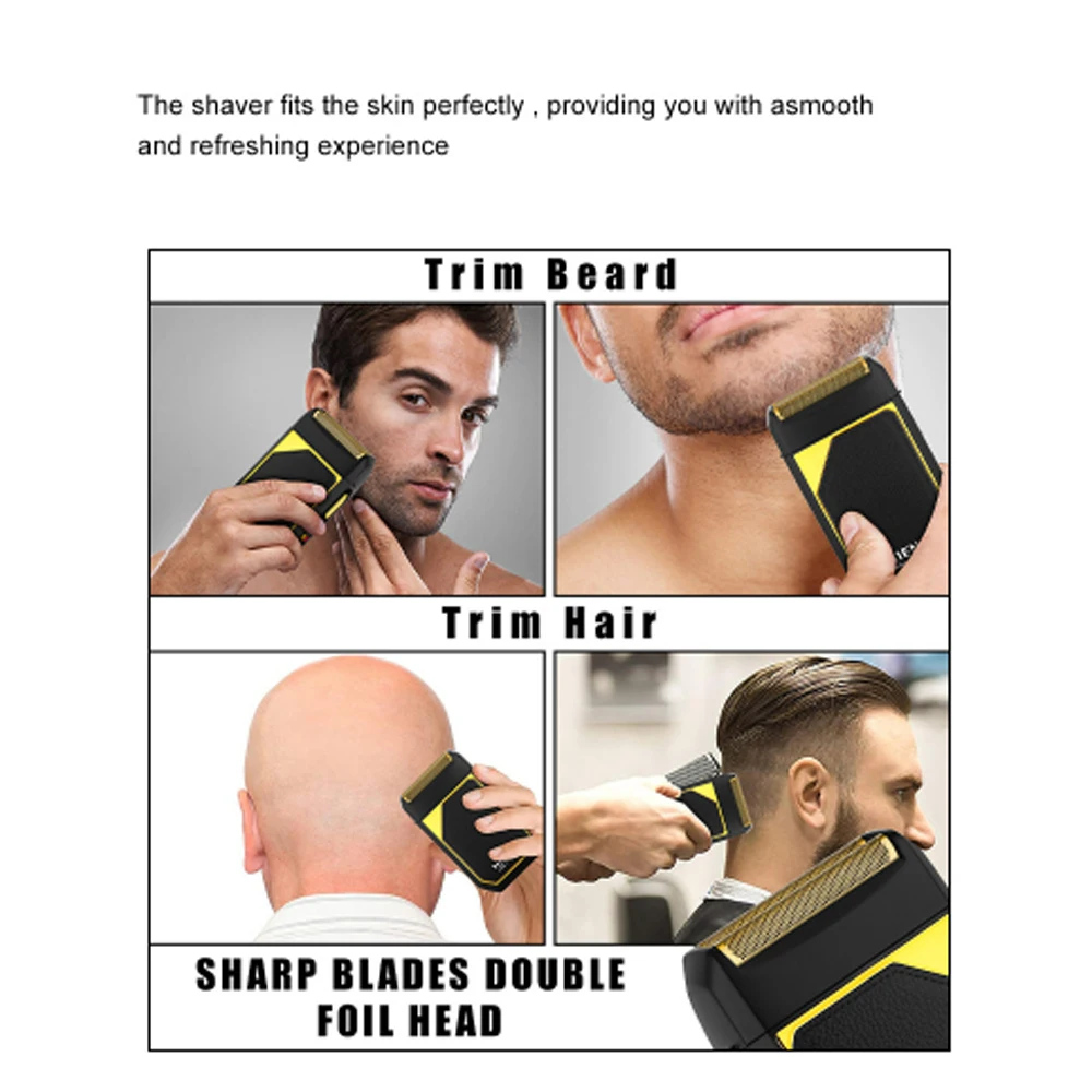 Комплект перезаряжаемых машин для стрижки волос Hyenaa, профессиональный электрический триммер с лезвием DLC, мужская парикмахерская, беспроводная бритва, электрическая стрижка