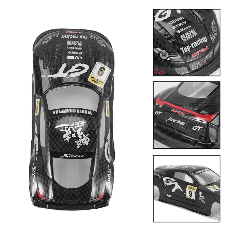 ABWE-RC 1:10 coche de conducción plana en carretera coche de deriva PVC 190MM GT carcasa de carrocería para HSP/HPI/Tamiya/ Kyosho/Sakura 94122 94123 D3 D4 CS R