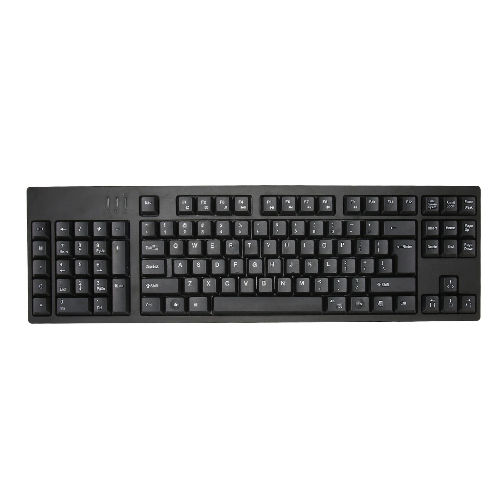 Left Handed Numeric Keyboard 109 Keys Micro USB Ergonomic Layout Office Keyboard For Business Accounting Designer