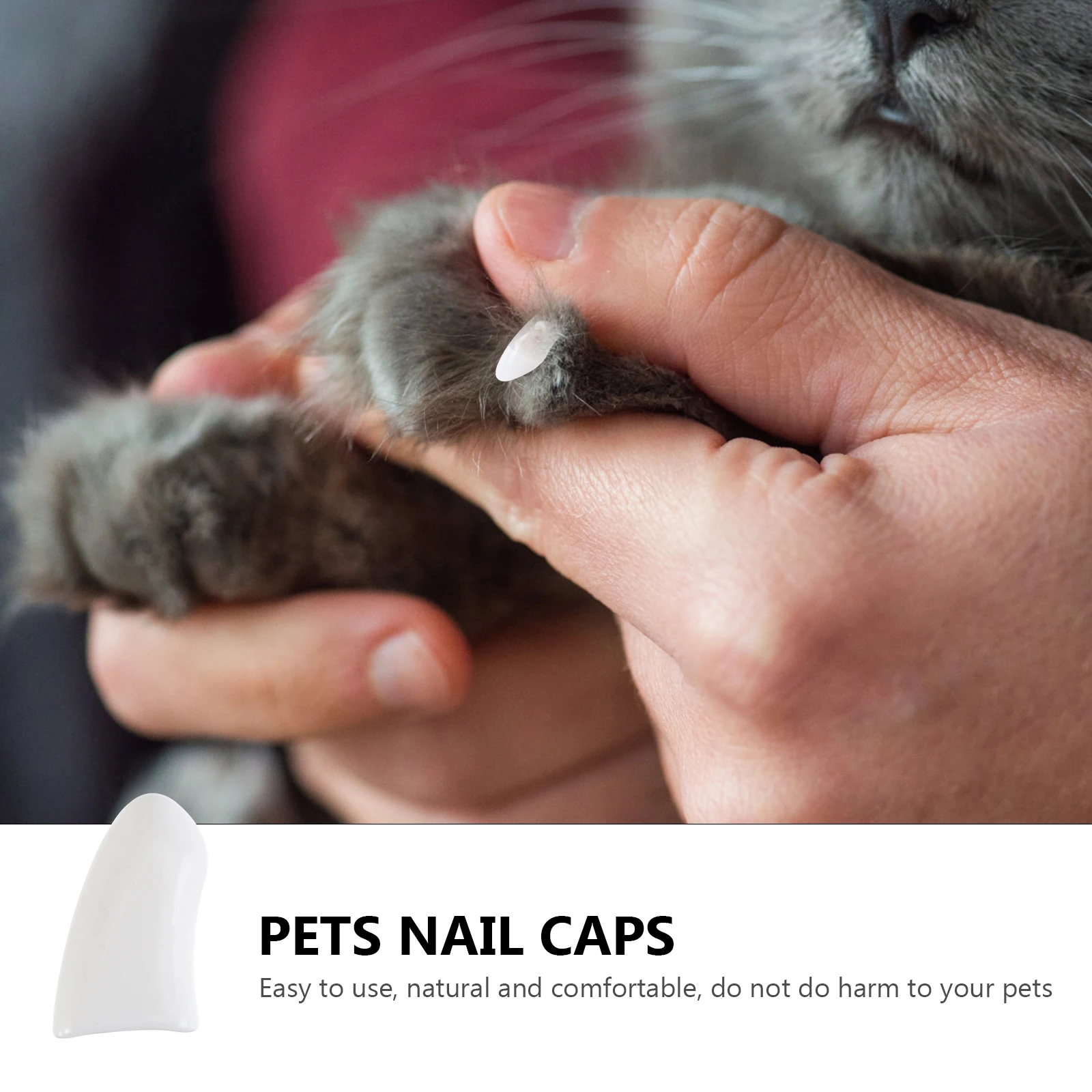 

Pet Caps High quality TPR Durable Wear Cat resistant Protect Furniture Scratch Dog Cat Owners White