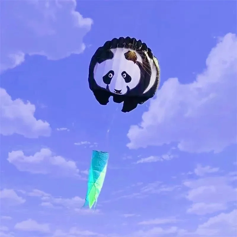 

free shipping panda kite large soft kites for adults kites flying windsurf walk in sky professional parachute kitesurf accessory