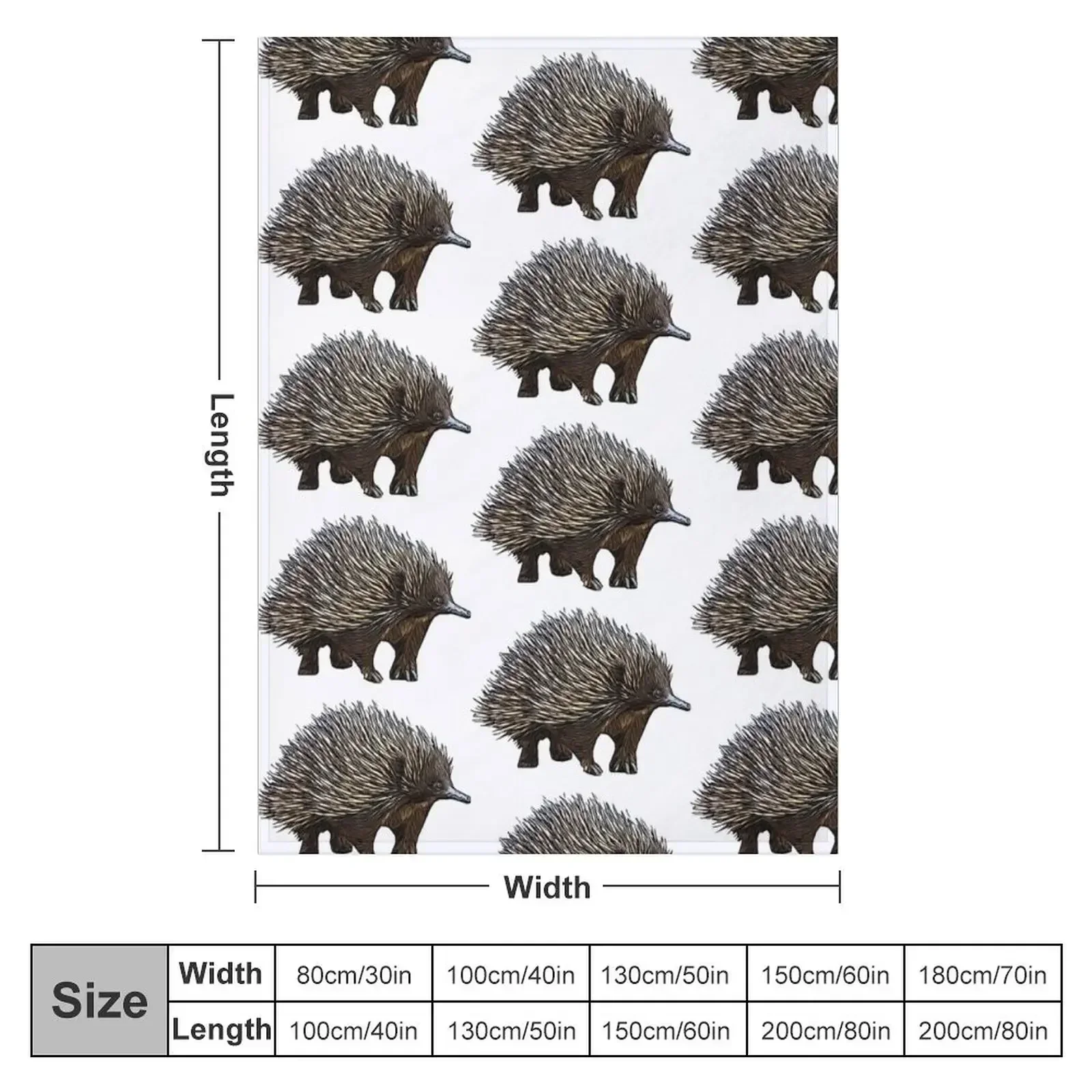 Echidna Throw Blanket Warm Decoratives Blankets