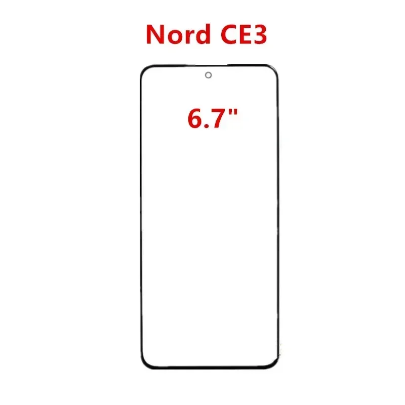 شاشة تعمل باللمس ل Oneplus Nord 3 CE 2 3 Lite N20 SE N30 N300 5G اللوحة الأمامية شاشة الكريستال السائل خارج غطاء زجاجي إصلاح أجزاء + OCA