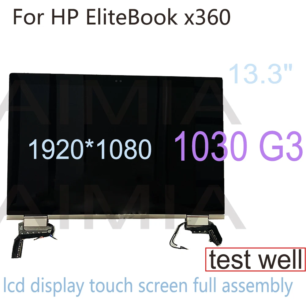 

Tested Original FHD For HP EliteBook x360 1030 G3 LCD Display Touch Screen Digitizer Full Assembly Sliver