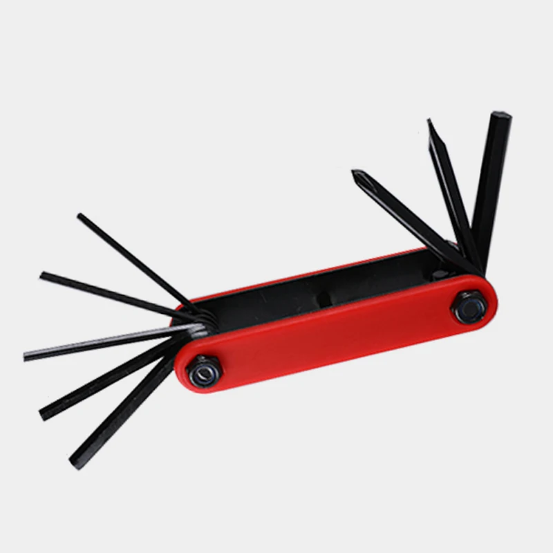 Multifunktionales Fahrrad-Kombinationswerkzeug, 8-in-1, multifunktionales Reparaturwerkzeug, Autobahn, Fahrradladung, Klappwerkzeug, Reparatur, Fahrrad, Sechskant