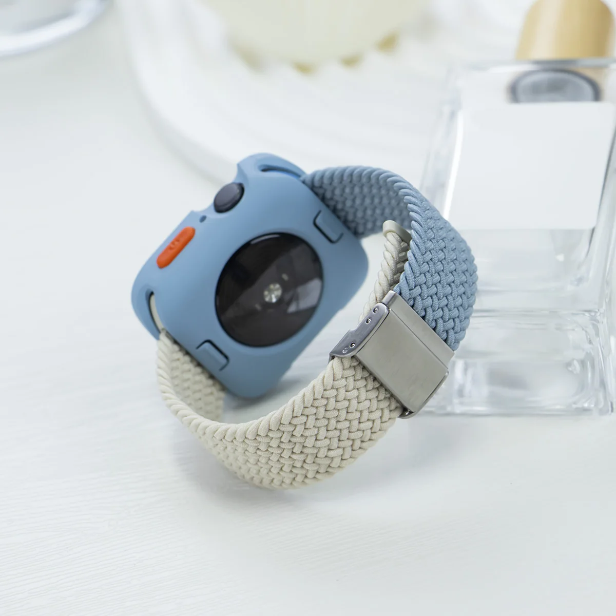 كاندي غطاء من السيليكون + حزام ل أبل أشرطة ساعات يد 46 مللي متر 49 مللي متر 44 مللي متر 42 مللي متر 41 مللي متر 40 مللي متر 38 مللي متر SE 10 9 6 5 الترا 2 النايلون كوريا حزام iwatch