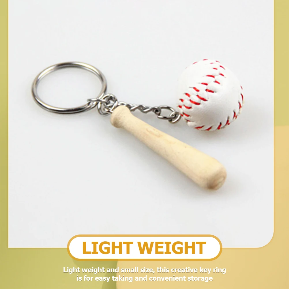 

16 Pcs Baseball Keychains Sports Theme Key Pendant Bag Hanging Decoration for Kids Players Lightweight Small Keychain