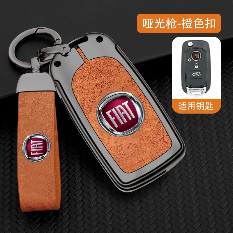سبائك الزنك سيارة مفتاح بعيد غطاء حامي فوب شل حامل لشركة فيات كرونوس Egea 500X تورو تيبو السيارات المفاتيح اكسسوارات #3
