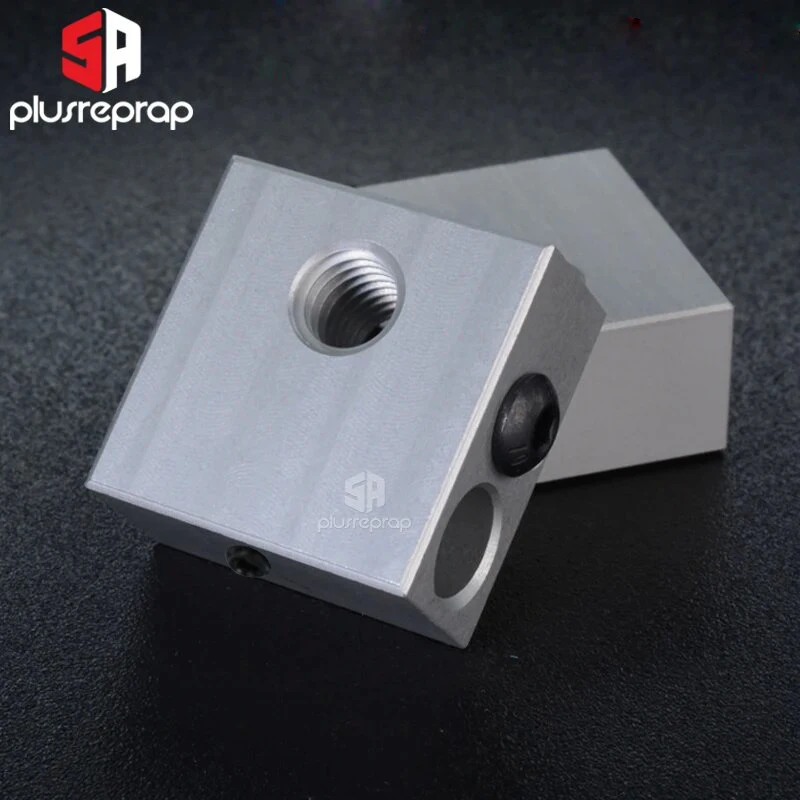 3D Printer Heat Block for MK7 MK8 Hotend Print Head MK8 Extruder Aluminum block