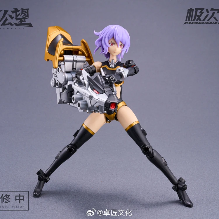 

Ms General Tkb-02 Black Bicorn Thunder General Machine Girl Mecha Original Assembling Model Anime Action Figures Toys Kids Gift