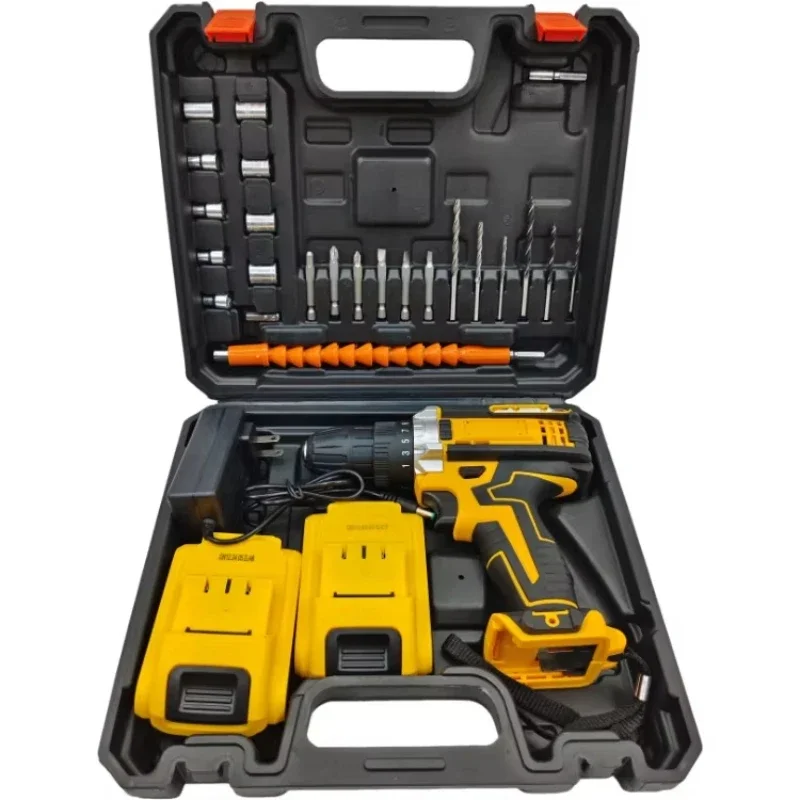 

Hand drill cross-border hot-selling household multi-function charging lithium battery electric screwdriver power tool set