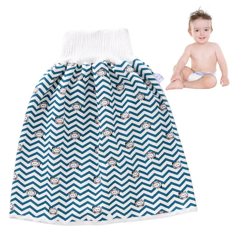 Diaper Skirt Short Unisex Waterproof Diaper Shorts Anti Bed-Wetting Washable Baby Cloth Diaper For Baby Boy And Girl Night Time