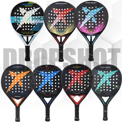 Padel Racket 3K/12K Carbon Fiber 3D Face EVA Soft Teach Rubber Padel Raqueta for Advanced Paddle Racket with Cover