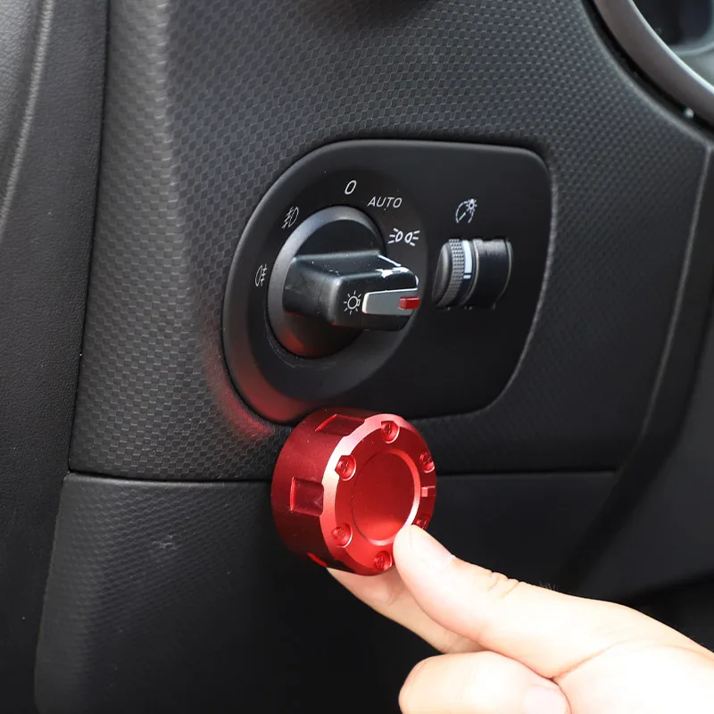 

Для SEAT Leon MK2 2008-2012, алюминиевый сплав, автомобильная ручка переключателя фар, крышка, автомобильные аксессуары для интерьера