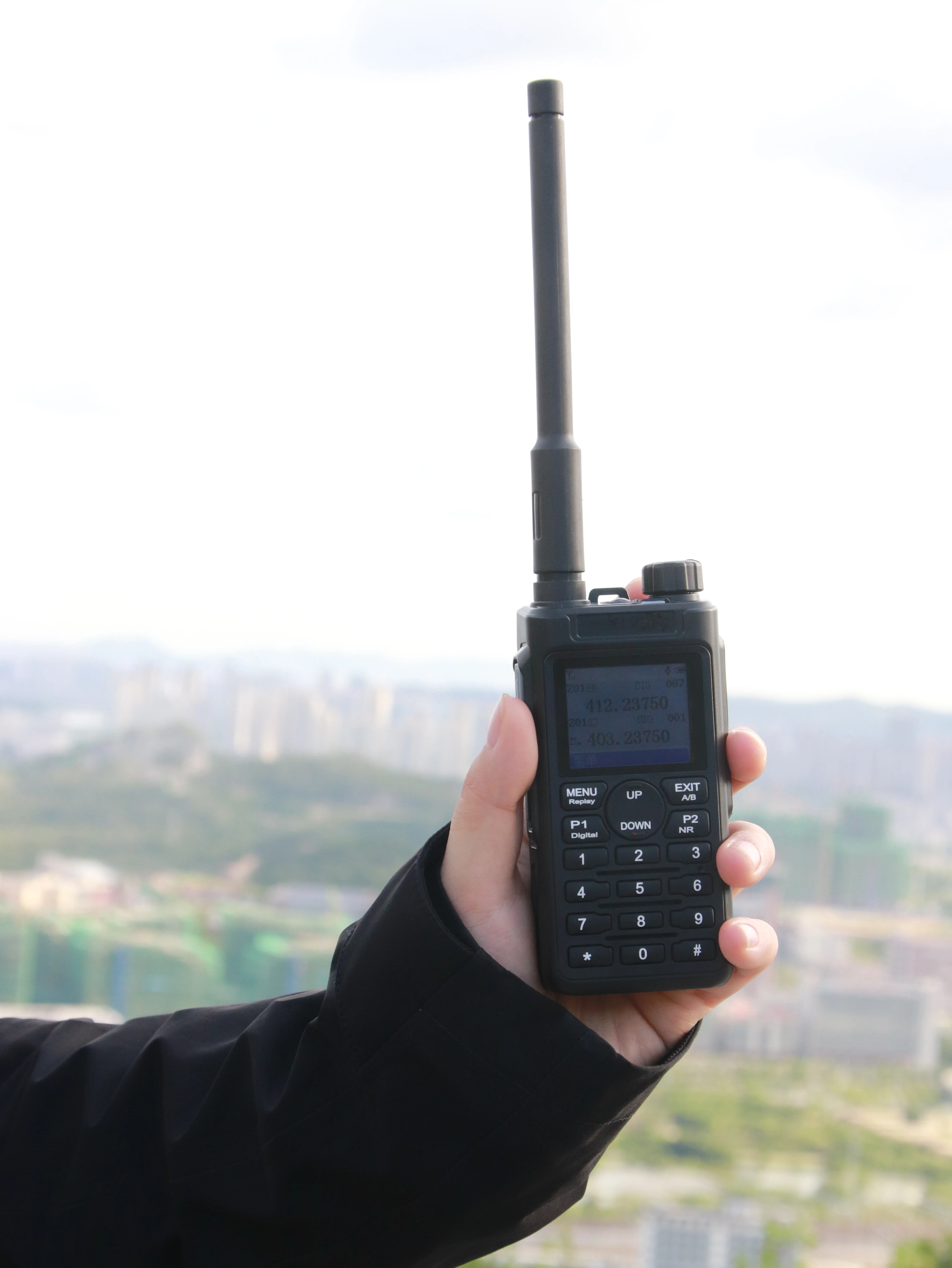 Chierda UV58D Dual Band VHF UHF DMR Radio  AES 256 Walkie Talkie Full Keypad Ham Radio