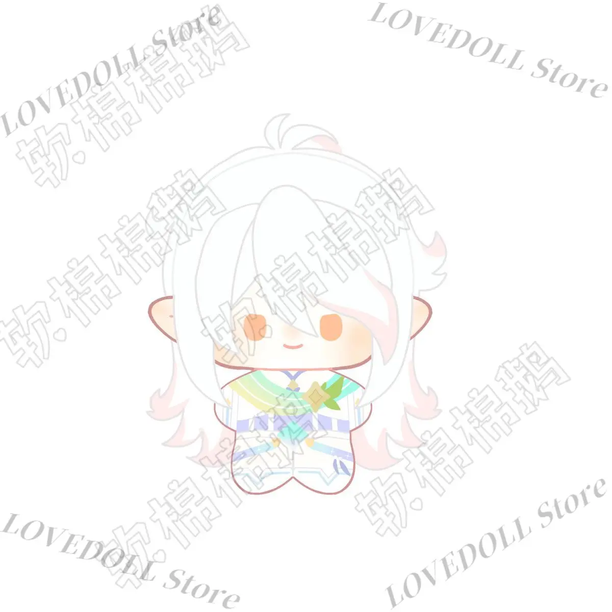 

Оригинальная плюшевая игрушка-фигурка 10 см, кавайная кукла с принтом из игры, плюшевый хлопковый брелок Nunu, подарок на день рождения